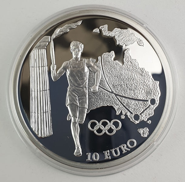 Grèce - 10 Euro 2004, Relais de la flamme olympique - Australie, Argent