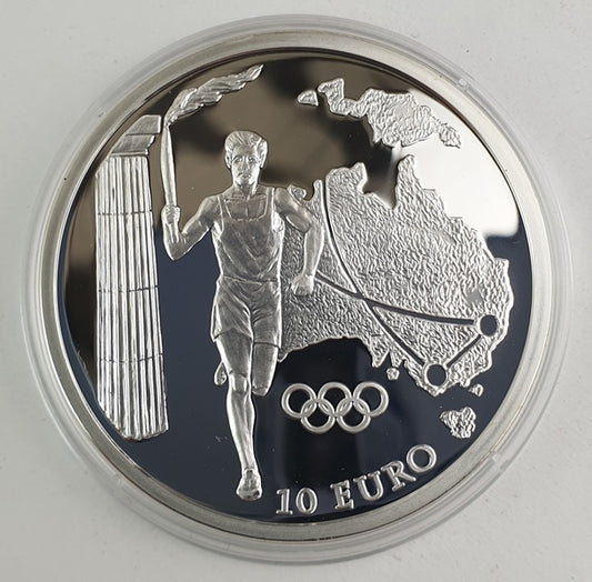 Grèce - 10 Euro 2004, Relais de la flamme olympique - Australie, Argent