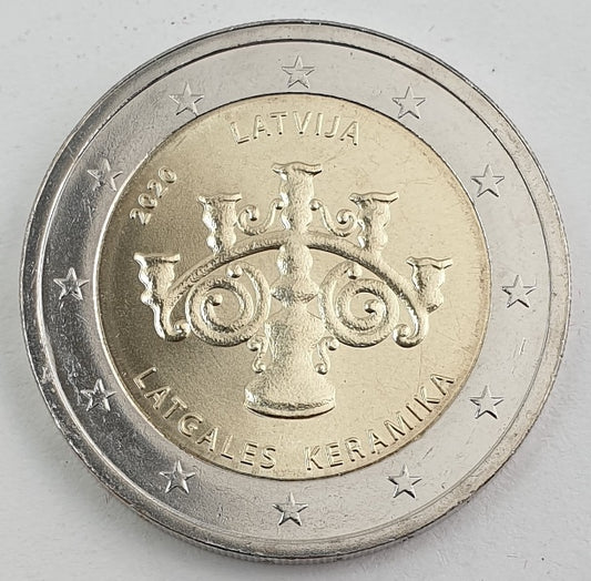 Lettonie - 2 euros 2020, non circulée