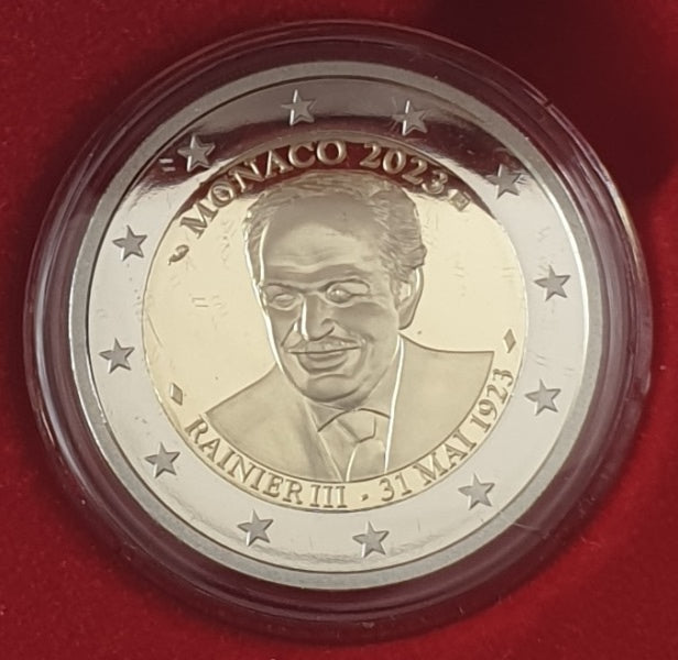 Monaco - 2 Euro 2023, Rainier III, SOYEZ LA PROUVETTE