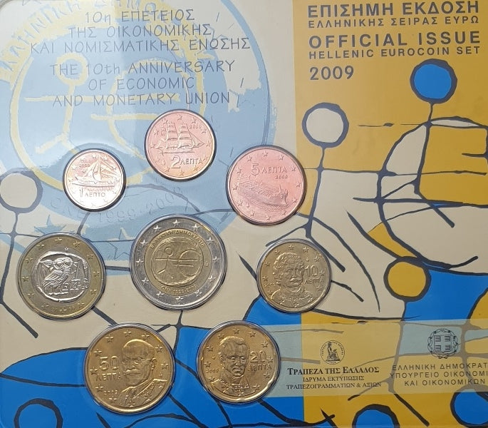 Série Euro - 10e anniversaire de l'Union économique et monétaire 2009