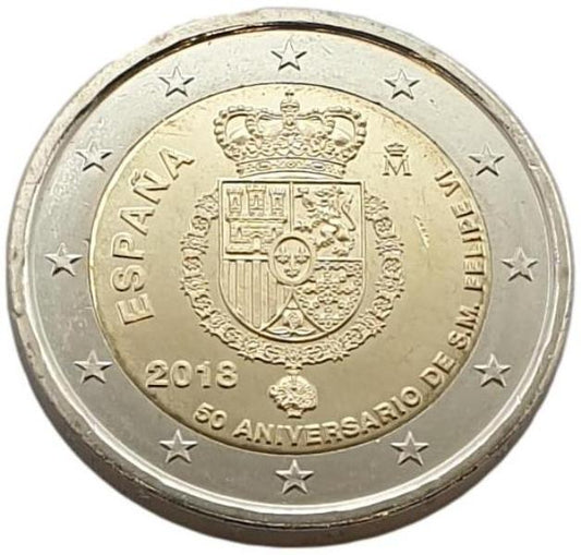 Espagne - 2 euros 2018 B, non circulé