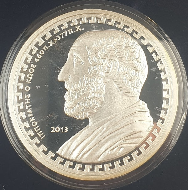 Grèce - 10 euros 2013, Hippocrate, Argent Belle Épreuve