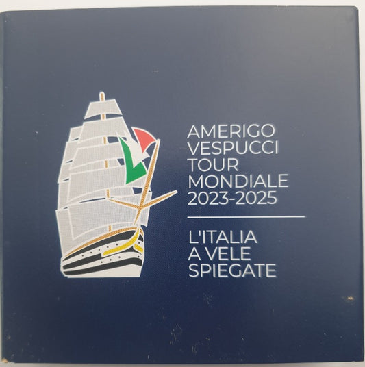 Italie - 2 Euro 2025, Voyage du navire Amerigo Vespucci, (Épreuve)