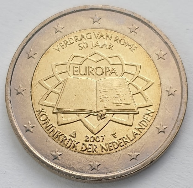 Pays-Bas - 2 euros (50 ans du traité de Rome, 2007), non circulé