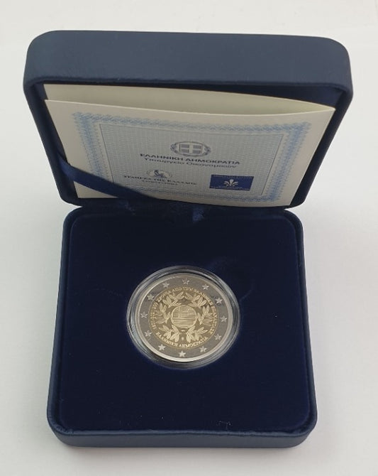Grèce - 2 Euro 2021, 200 ans de la révolution grecque, Preuve