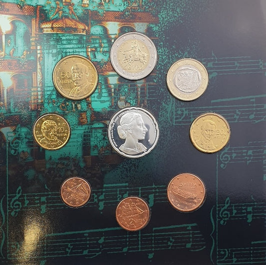 Série Euro - Maria Callas 2007 + Pièce en argent