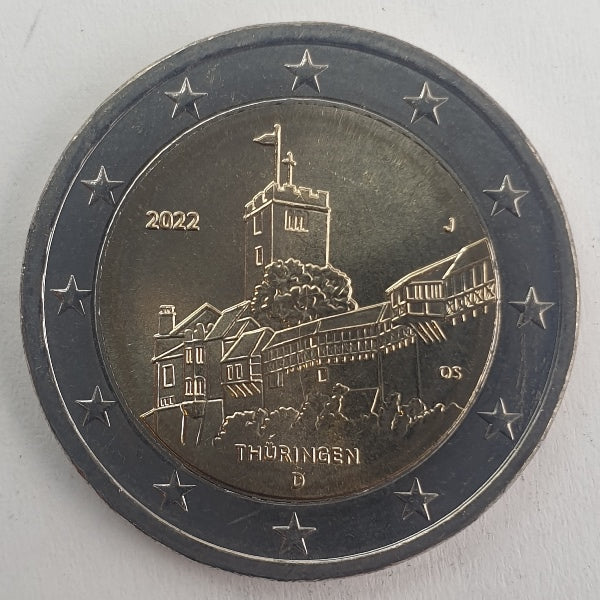 Allemagne - 2 euros 2022 J, non circulée