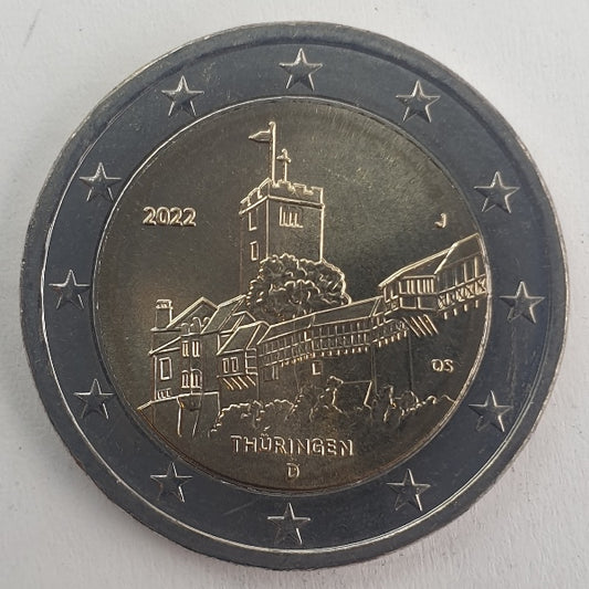 Allemagne - 2 euros 2022 J, non circulée