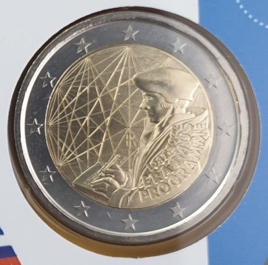 Italie - 2 euros 2022, 35 ans du programme Erasmus, BU (Carte à pièces)