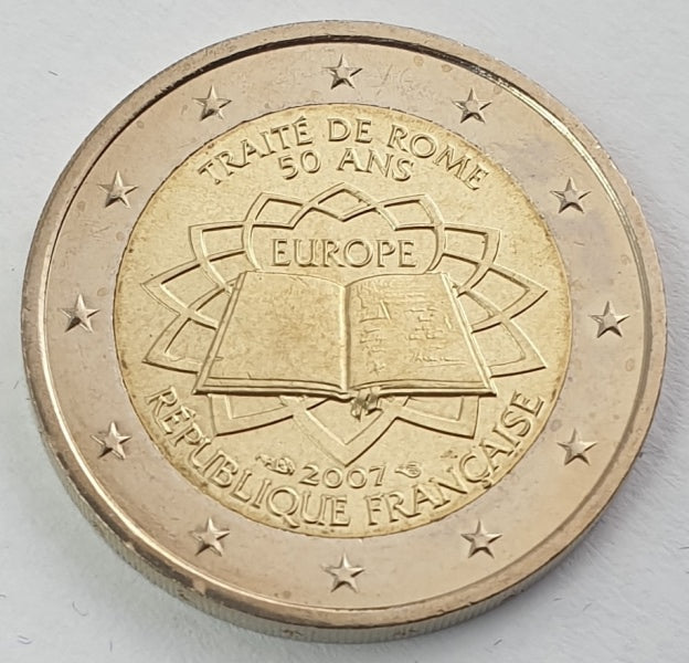 France - 2 euros (50 ans du traité de Rome 2007), non circulé