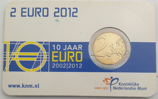 Pays-Bas - 2 euros 2012, Beatrix 10 ans Euro Cash (carte à pièces)