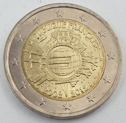 France - 2 euros (Dix ans de l'euro 2002-2012), non circulé