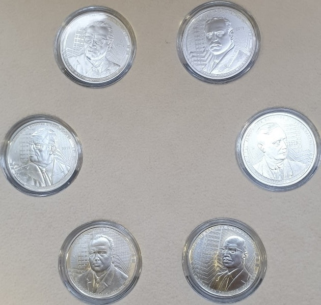 Grèce - 6 Euro 2018, Éminents économistes grecs, Pièce d'argent
