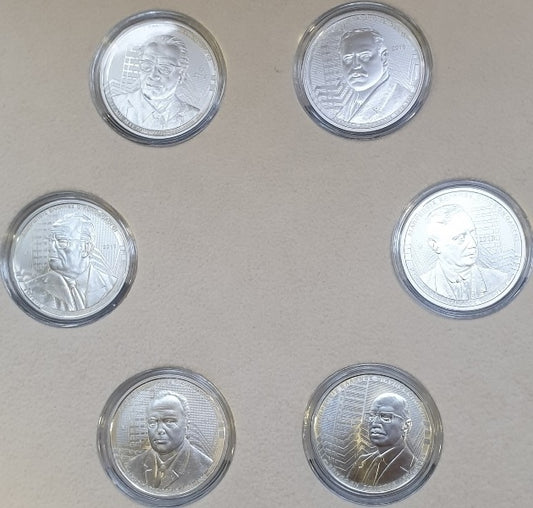 Grèce - 6 Euro 2018, Éminents économistes grecs, Pièce d'argent