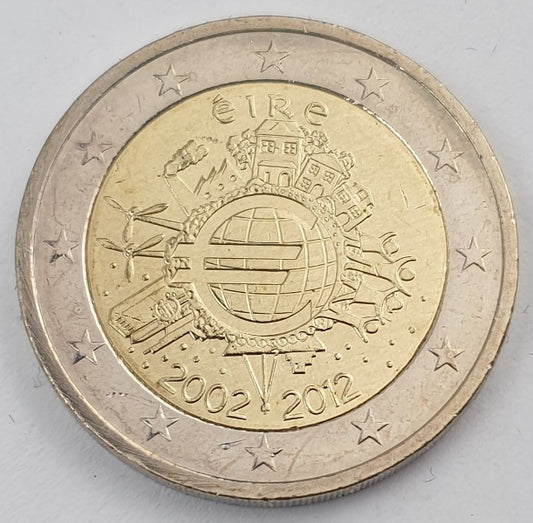 Irlande - 2 euros (Dix ans de l'euro 2002-2012), non circulé