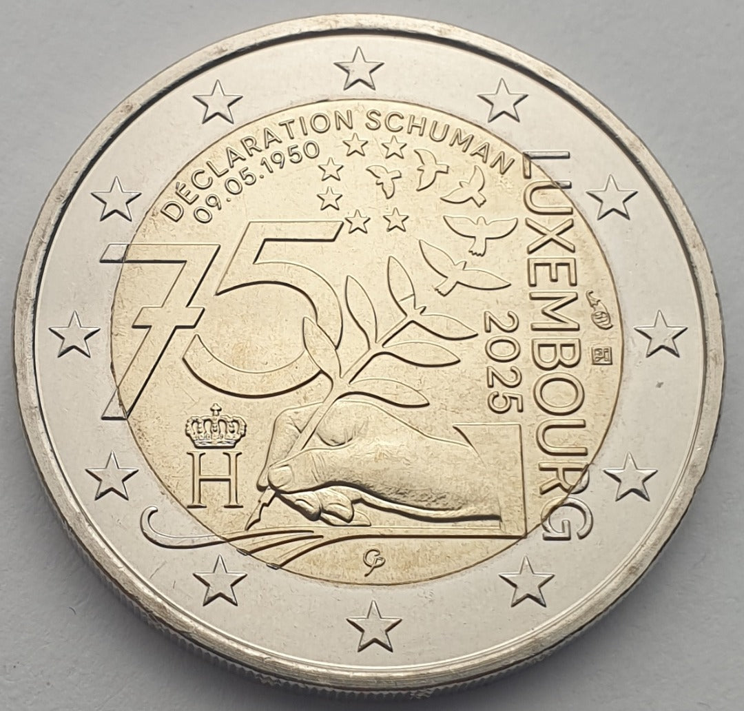 Luxembourg - 2 euros 2025, Déclaration Schuman