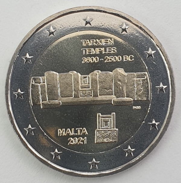 Malte - 2 euros 2021 A, non circulée
