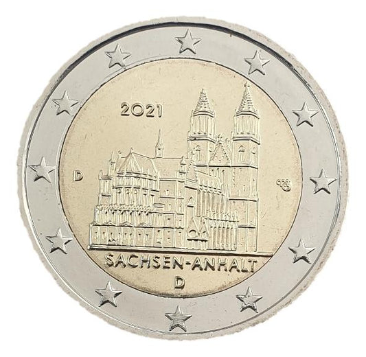 Allemagne - 2 euros 2021 D, non circulée