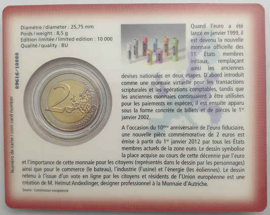 Luxembourg - 2 euros 2012, Henri Ier Euro Cash (carte à pièces)