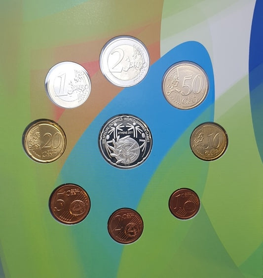 Série Euro - XIIIe Jeux Olympiques Mondiaux d'Été 2011 + Pièce en Argent