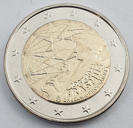Finlande - 2 euros 2022, 35 ans du programme Erasmus, non circulé