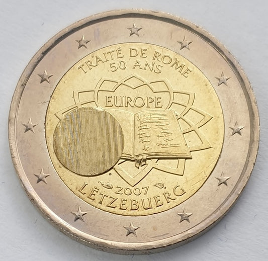 Luxembourg - 2 euros (50 ans du traité de Rome 2007), non circulé