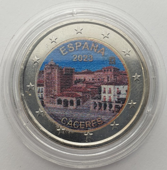 Espagne - 2 Euro 2023, Couleur