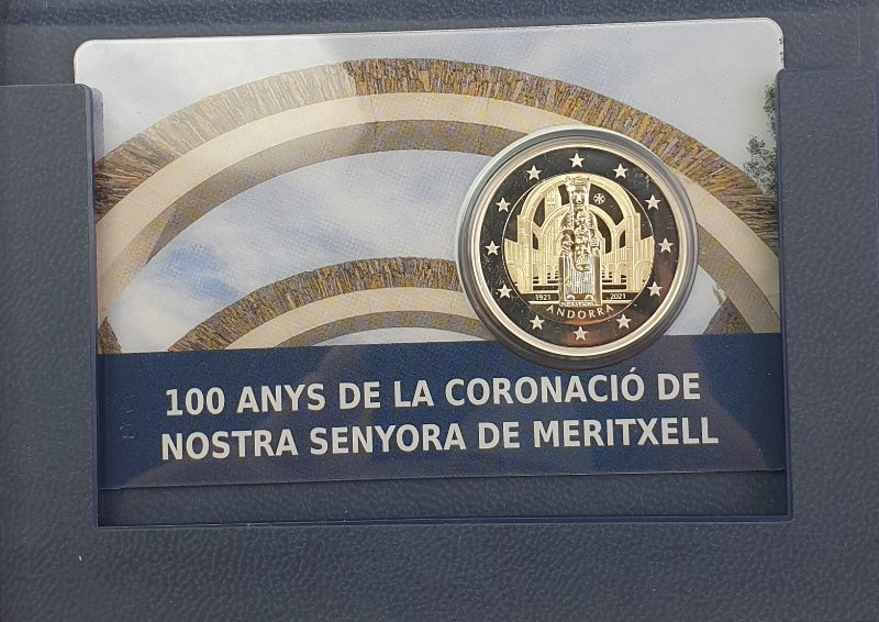 Andorre - 2 euros 2021, 100e anniversaire du couronnement de Notre-Dame de Meritxell, ÉPREUVE