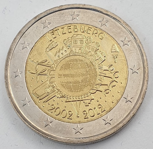 Luxembourg - 2 euros (Dix ans de l'euro 2002-2012), non circulé