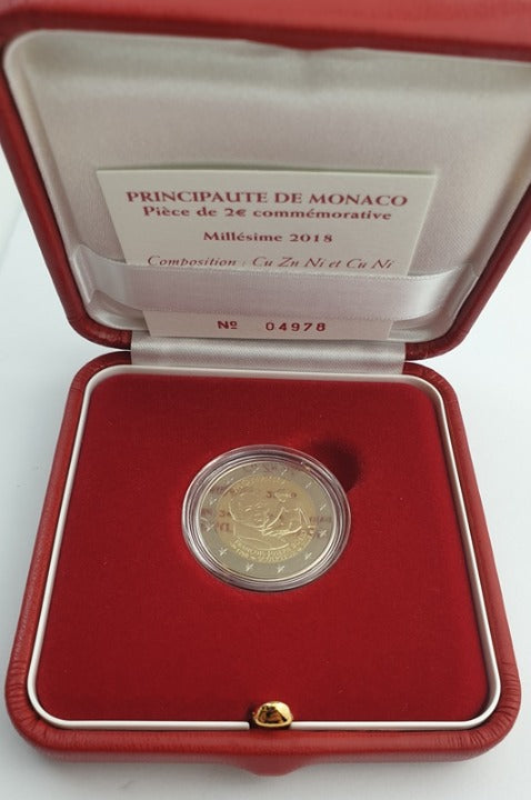 Monaco - 2 euros 2018, non circulée, épreuve