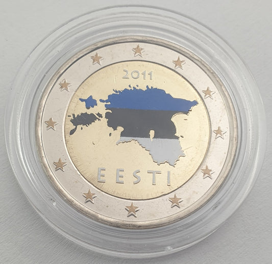 Estonie - 2 Euro 2011, Couleur