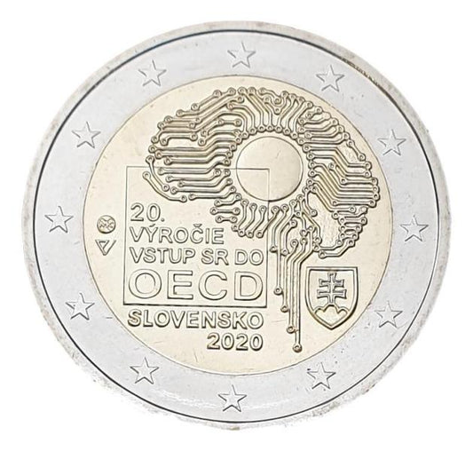 Slovaquie - 2 euros 2020, non circulée