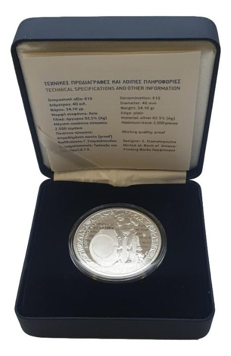 Grèce - 10 euros 2017, Diogène, Argent Belle Épreuve