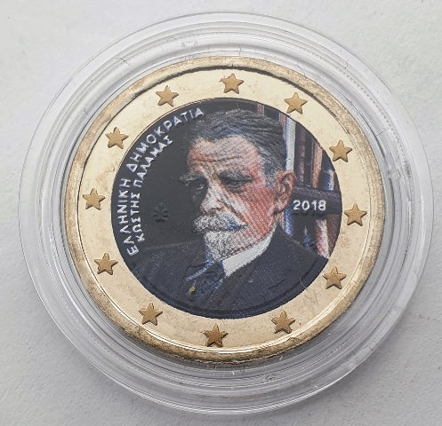Grèce - 2 euros 2018, (Kostís Palamas), couleur, non circulée
