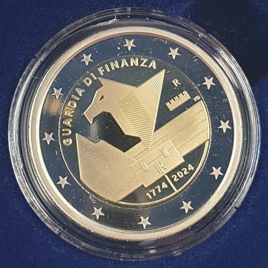 Italie - 2 Euro 2024, Police financière, PREUVE