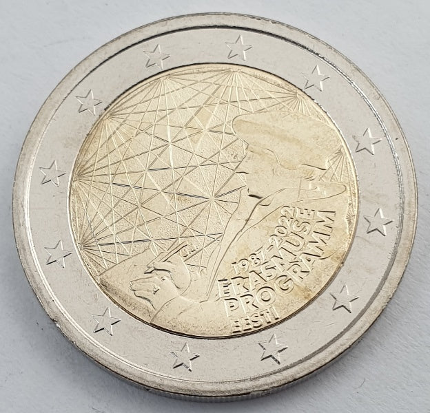 Estonie - 2 euros 2022, 35 ans du programme Erasmus, non circulé