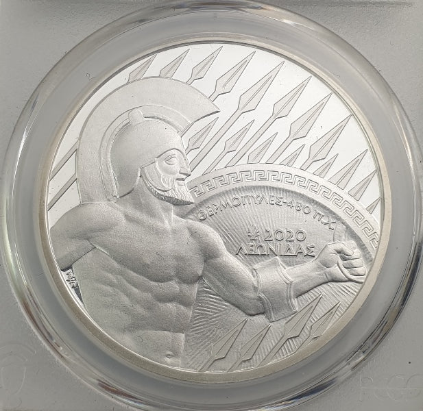 Grèce - 10 euros 2020 (PR 70 DCAM), Thermopyles, Épreuve en argent