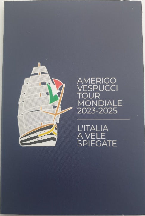 Italie - 2 euros 2025, Voyage du navire Amerigo Vespucci, (Carte à pièces)