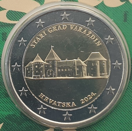 Croatie - 2 Euro 2024, Vieille Ville de Varaždin