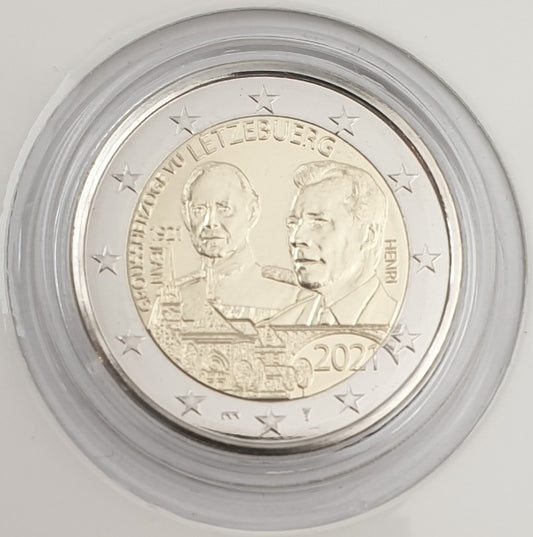 Luxembourg - 2 Euro 2021 A, BU, (Coin Card)