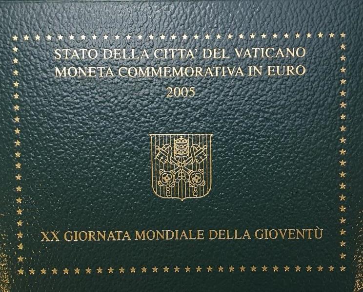 Vatican - 2 euros 2005, 20e Journée mondiale de la jeunesse (carte à pièces)