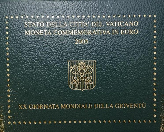 Vatican - 2 euros 2005, 20e Journée mondiale de la jeunesse (carte à pièces)