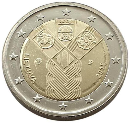 Lituanie - 2 euros 2018 B, non circulée