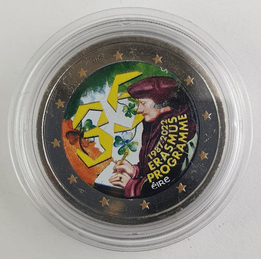 Irlande - 2 euros 2022 (35 ans du programme Erasmus), couleur, non circulée