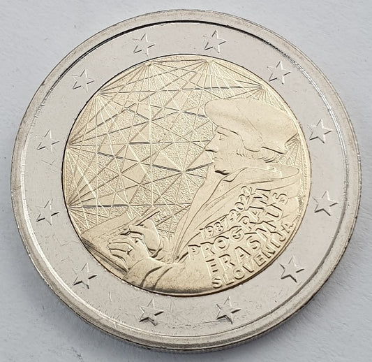 Slovénie - 2 euros 2022, 35 ans du programme Erasmus, non circulé