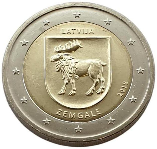 Lettonie - 2 euros 2018 B, non circulée