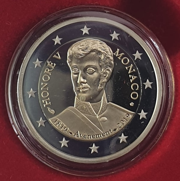 Monaco - 2 euros 2019, non circulée, épreuve