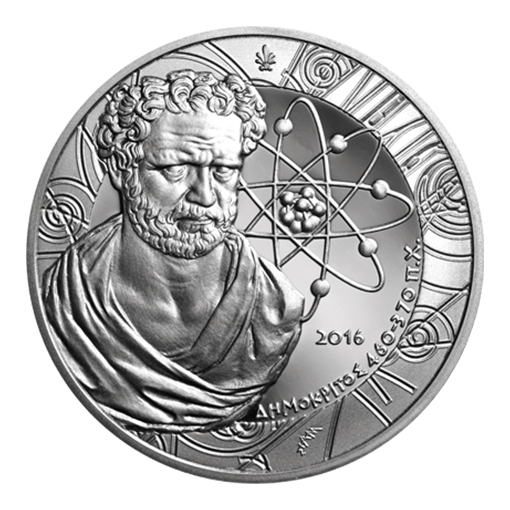 Grèce - 10 euros 2016, Démocrite, Argent Belle Épreuve