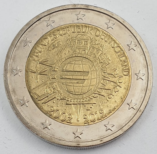 Allemagne - 2 euros G (Dix ans de l'euro 2002-2012), non circulée